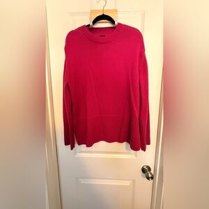 GAP Women's Vibrant Pink Crew Neck Sweater